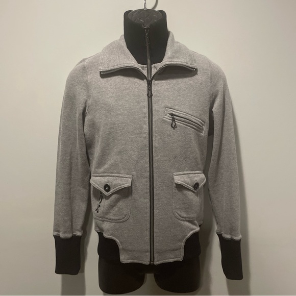 Fox Other - Fox Racing Kids Wolf Grey Full Double Zip Hoodie - Large